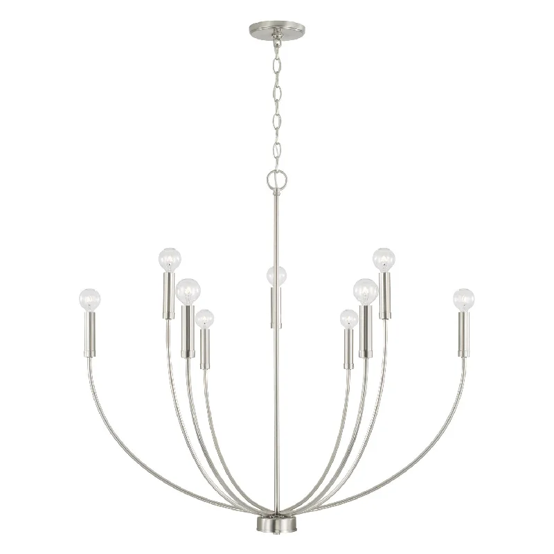 Chandeliers with Dimmable Lights for Adjustable AmbianceChandeliers with Dimmable Lights for Adjustable AmbianceAnsley Nine Light Chandelier