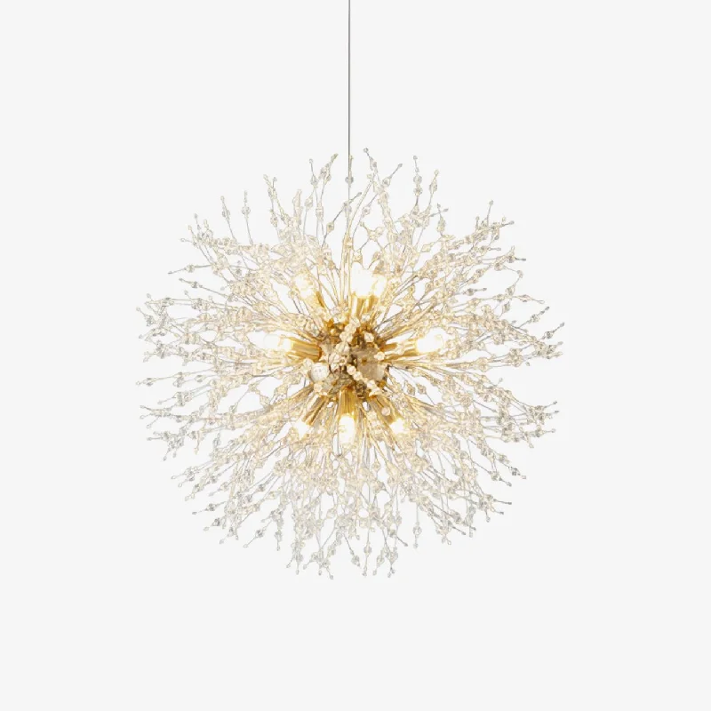 Victorian - Inspired Chandeliers with Intricate MetalworkVictorian - Inspired Chandeliers with Intricate MetalworkCrystal Dandelion Chandelier