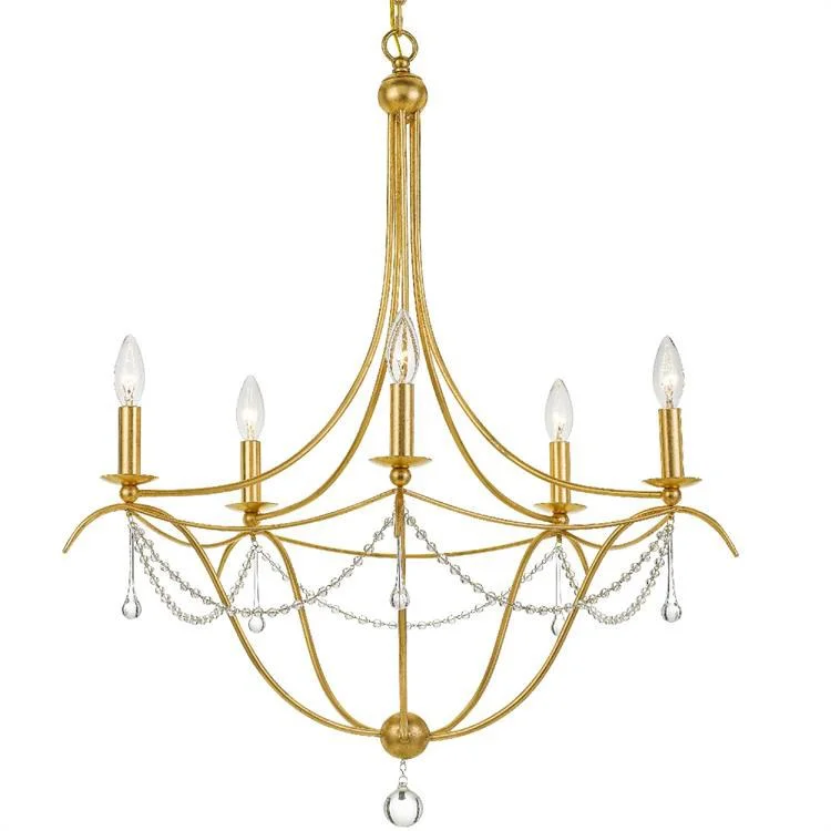 Mini Chandeliers for Smaller Spaces like Powder RoomsMini Chandeliers for Smaller Spaces like Powder RoomsMetro Five-Light Chandelier Bottom Ball