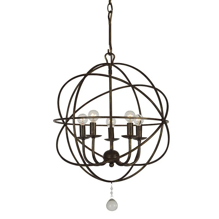 Rustic Chandeliers with Wooden Beams for a Country - Style Dining RoomRustic Chandeliers with Wooden Beams for a Country - Style Dining RoomSolaris Five-Light Mini Chandelier