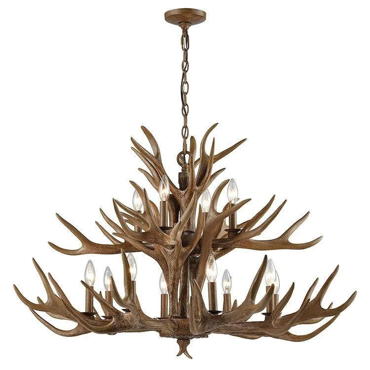 Mini Chandeliers for Smaller Spaces like Powder RoomsMini Chandeliers for Smaller Spaces like Powder RoomsElk Twelve-Light Two-Tier Chandelier