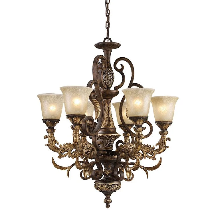 Rustic Chandeliers with Wooden Beams for a Country - Style Dining RoomRustic Chandeliers with Wooden Beams for a Country - Style Dining RoomRegency Six-Light Chandelier