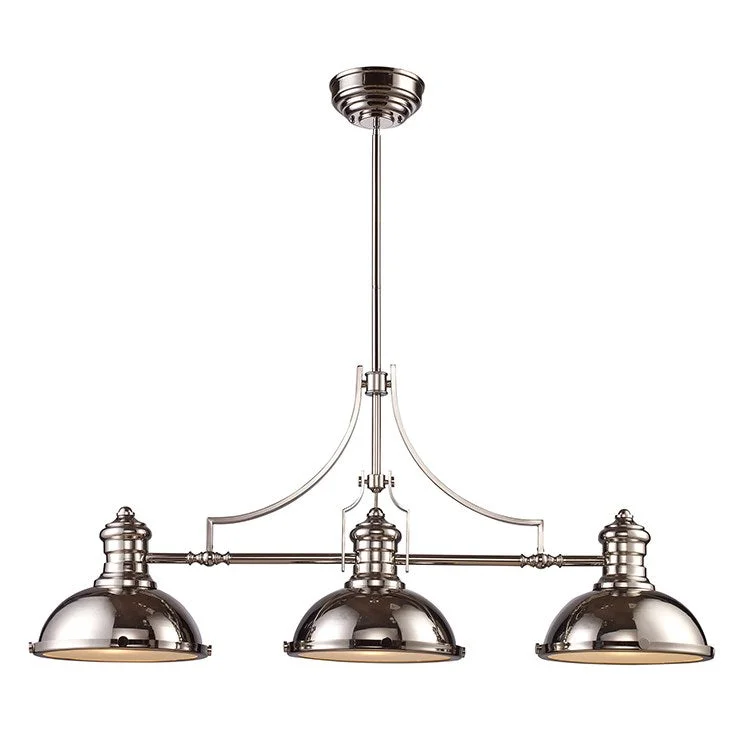 Victorian - Inspired Chandeliers with Intricate MetalworkVictorian - Inspired Chandeliers with Intricate MetalworkChadwick Three-Light LED Billiard Chandelier