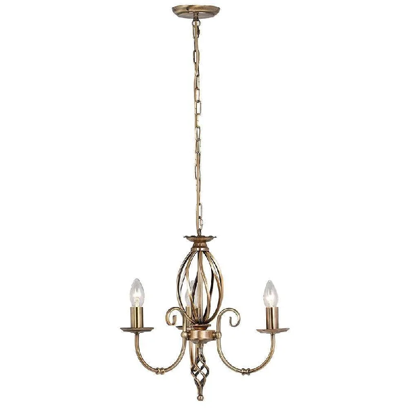 Chandeliers with Dimmable Lights for Adjustable AmbianceChandeliers with Dimmable Lights for Adjustable AmbianceElstead Artisan Aged Brass 3 Light Chandelier