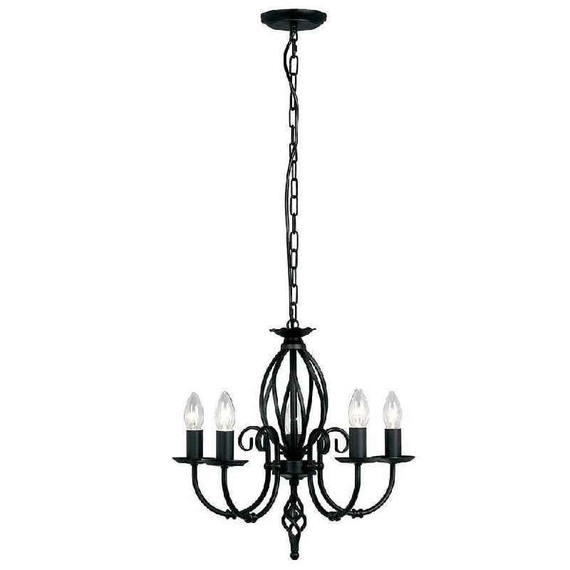 Chandeliers with Multiple Arms for a Dramatic Lighting EffectChandeliers with Multiple Arms for a Dramatic Lighting EffectElstead Lighting Artisan Black 5 Light Chandelier