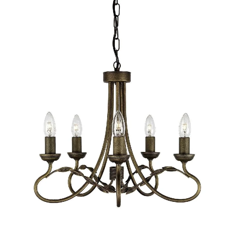 Chandeliers with Dimmable Lights for Adjustable AmbianceChandeliers with Dimmable Lights for Adjustable AmbianceElstead Olivia Black & Gold 5 Light Chandelier