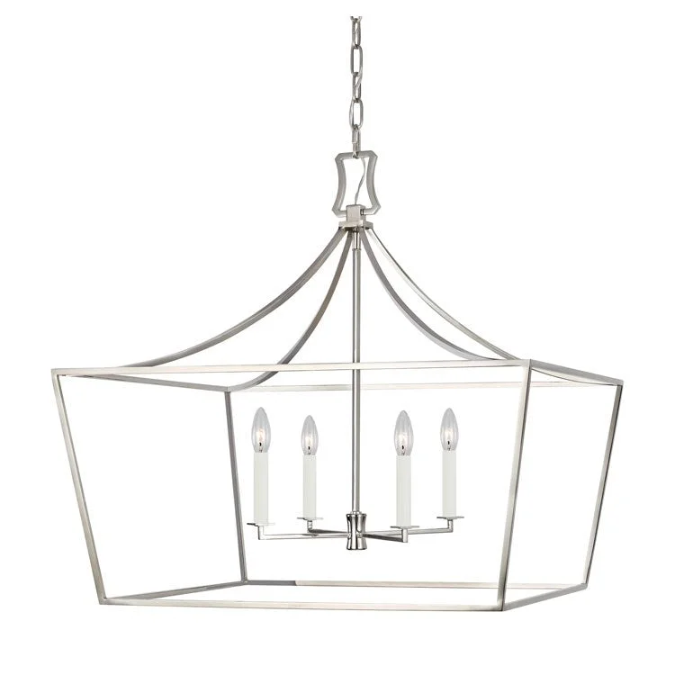 Victorian - Inspired Chandeliers with Intricate MetalworkVictorian - Inspired Chandeliers with Intricate MetalworkSouthold Four-Light Wide Lantern Pendant by Chapman & Meyers