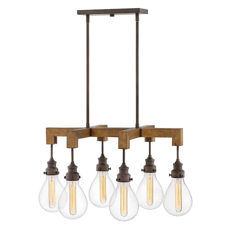 Chandeliers with a Antique Brass Finish for a Timeless LookChandeliers with a Antique Brass Finish for a Timeless LookDenton Six-Light Linear Chandelier