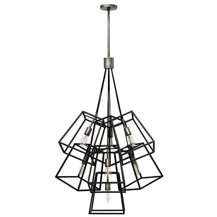 Victorian - Inspired Chandeliers with Intricate MetalworkVictorian - Inspired Chandeliers with Intricate MetalworkFulton Seven-Light Large Foyer Pendant