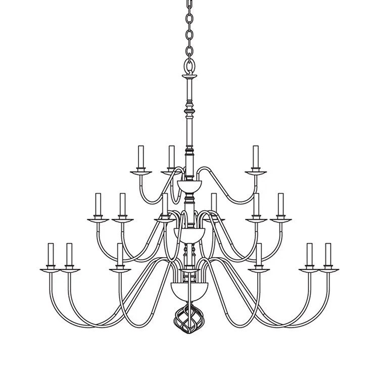 Modern Chandeliers with Simple Geometric Shapes for Contemporary HomesModern Chandeliers with Simple Geometric Shapes for Contemporary HomesBall Basket 21-Light Three-Tier Chandelier