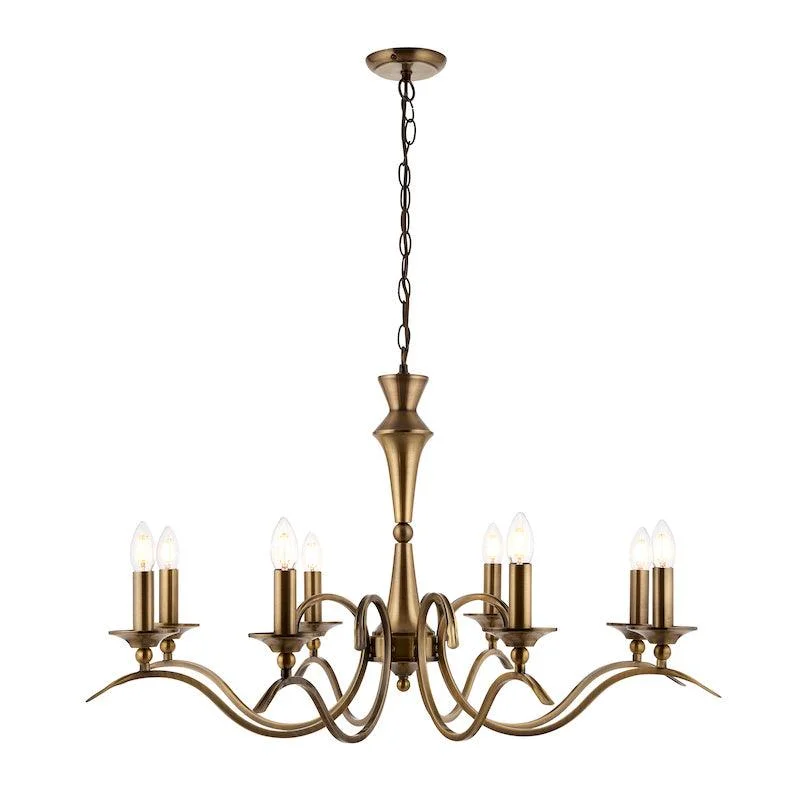 Modern Chandeliers with Simple Geometric Shapes for Contemporary HomesModern Chandeliers with Simple Geometric Shapes for Contemporary HomesEndon Kora Antique Brass 8 Light Chandelier