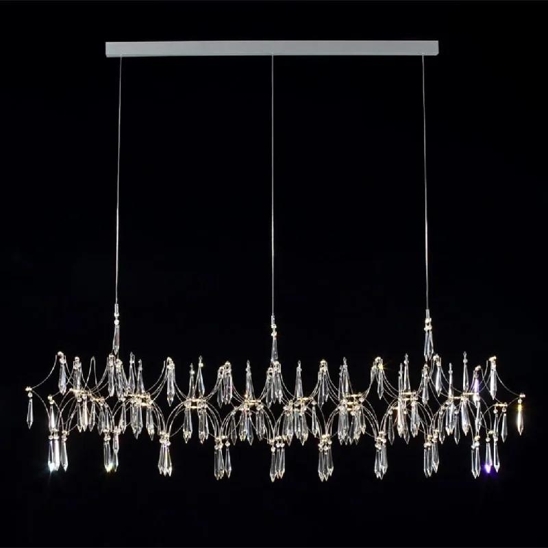 Chandeliers with Color - Changing LEDS for a Dynamic Lighting ExperienceChandeliers with Color - Changing LEDS for a Dynamic Lighting ExperienceLuxe Crystal linear Chandelier | Ivanka Lumiere