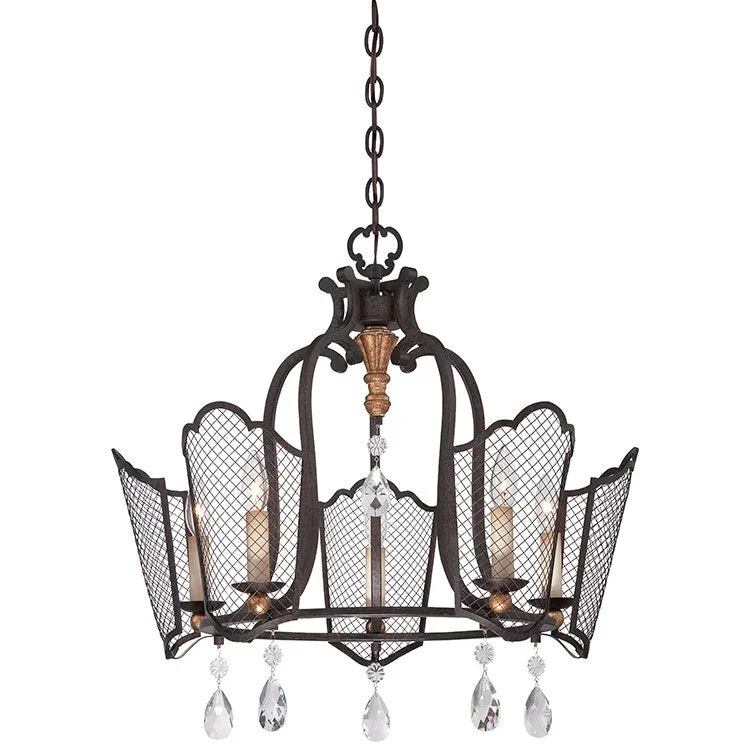 Mini Chandeliers for Smaller Spaces like Powder RoomsMini Chandeliers for Smaller Spaces like Powder RoomsCortona Five-Light Chandelier