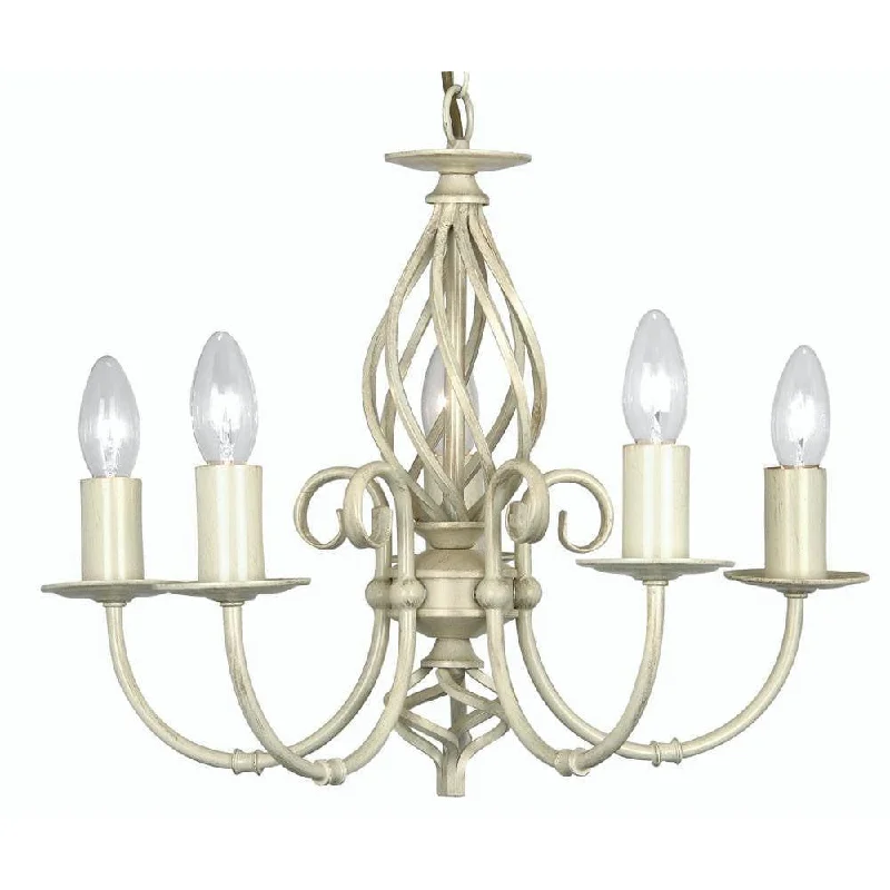 Chandeliers with Multiple Arms for a Dramatic Lighting EffectChandeliers with Multiple Arms for a Dramatic Lighting EffectTuscany Ivory Finish 5 Light Chandelier