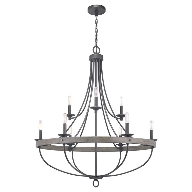 Victorian - Inspired Chandeliers with Intricate MetalworkVictorian - Inspired Chandeliers with Intricate MetalworkGulliver Nine-Light Two-Tier Chandelier