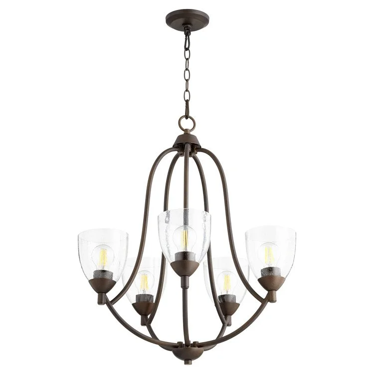 Chandeliers with a Antique Brass Finish for a Timeless LookChandeliers with a Antique Brass Finish for a Timeless LookBarkley Five-Light Chandelier with Clear Seeded Glass Shades