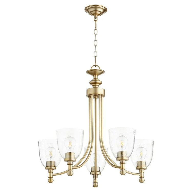 Modern Chandeliers with Simple Geometric Shapes for Contemporary HomesModern Chandeliers with Simple Geometric Shapes for Contemporary HomesRossington Five-Light Chandelier with Clear Seeded Glass Shades