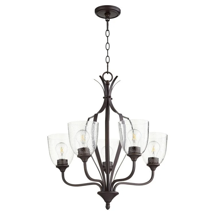 Chandeliers with Multiple Arms for a Dramatic Lighting EffectChandeliers with Multiple Arms for a Dramatic Lighting EffectJardin Five-Light Chandelier with Clear Seeded Glass Shades