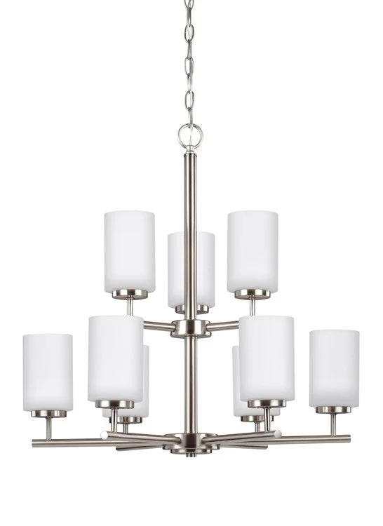 Modern Chandeliers with Simple Geometric Shapes for Contemporary HomesModern Chandeliers with Simple Geometric Shapes for Contemporary HomesOslo Nine-Light Two-Tier Chandelier