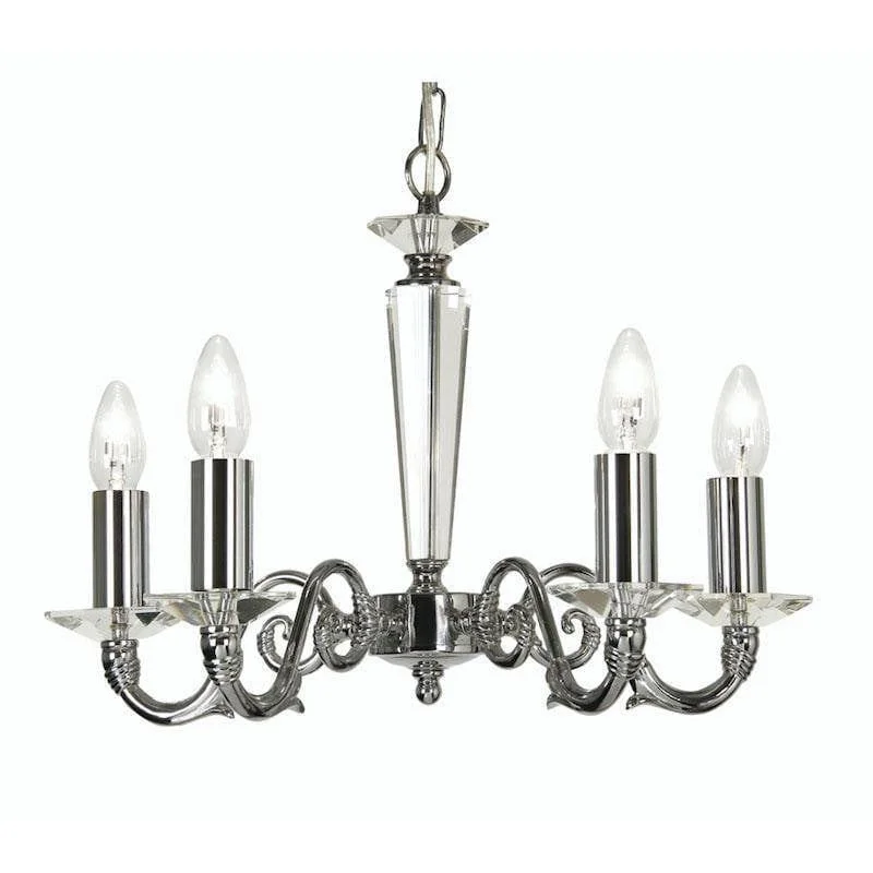 Chandeliers with LED Bulbs for Energy - Efficiency and LongevityChandeliers with LED Bulbs for Energy - Efficiency and LongevityOaks Wren 5 Light Chrome Chandelier