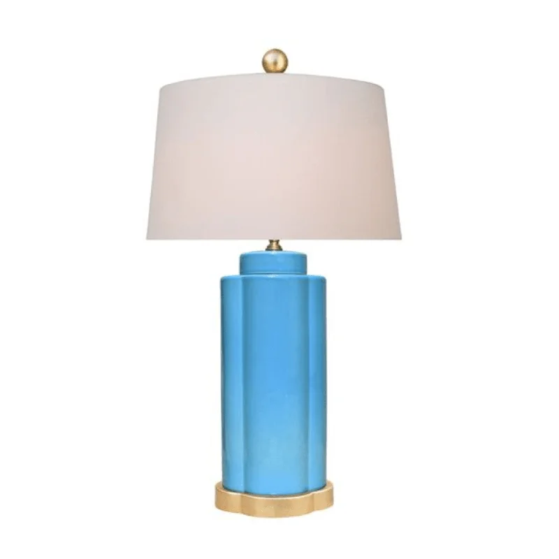 Rustic Table Lamps with Metal Bases for a Country - Style DecorRustic Table Lamps with Metal Bases for a Country - Style DecorBlue Belle Island Porcelain Butterfly Jar Lamp With Gold Leaf Base