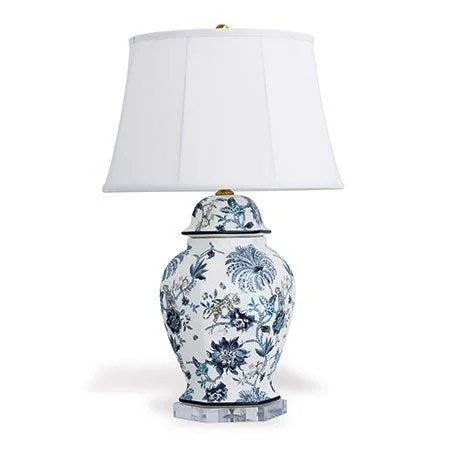 Color - Changing Table Lamps for Creating a Dynamic Lighting AtmosphereColor - Changing Table Lamps for Creating a Dynamic Lighting AtmosphereBlue Floral Hexagonal Porcelain Table Lamp