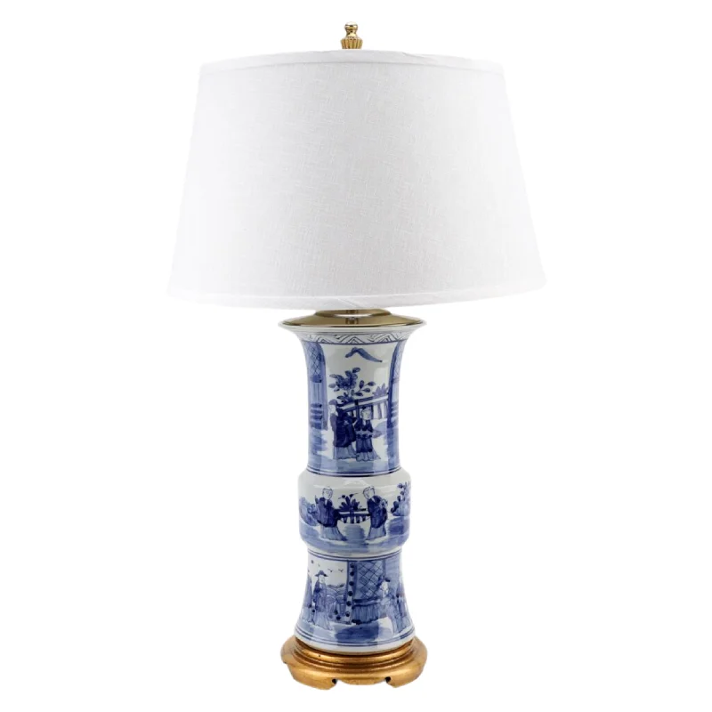 Table Lamps with Touch - Sensitive Controls for Easy OperationTable Lamps with Touch - Sensitive Controls for Easy OperationBlue & White Classic Porcelain Vase Lamp With Brass Base