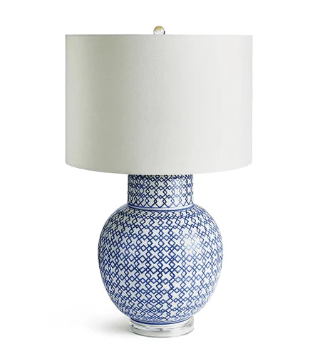 Modern Table Lamps with Minimalist Designs for a Clean LookModern Table Lamps with Minimalist Designs for a Clean LookBlue and White Fretwork Table Lamp