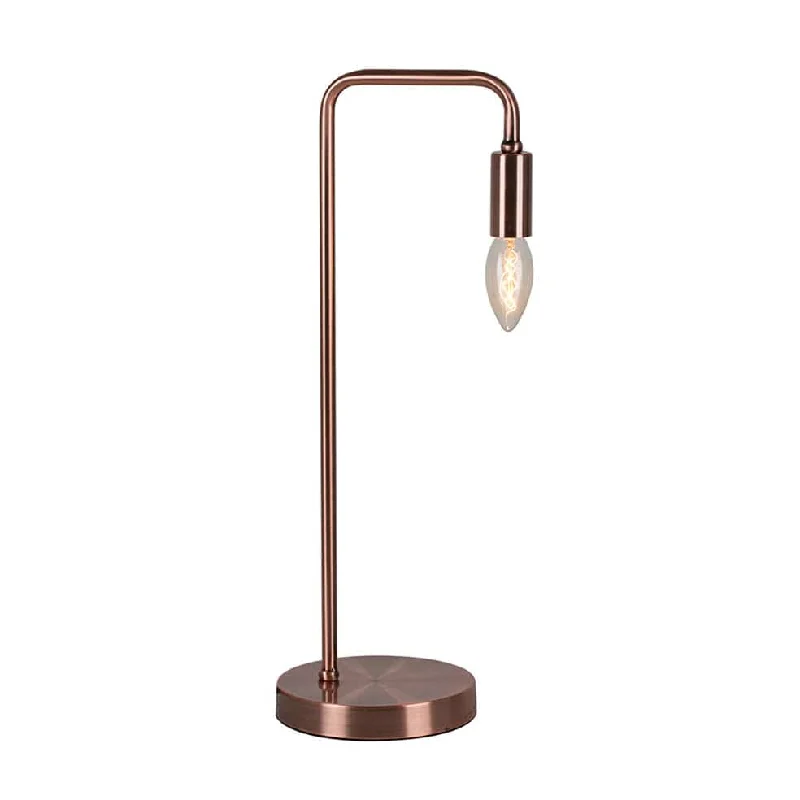 Table Lamps with Adjustable Arms for Directed LightingTable Lamps with Adjustable Arms for Directed LightingBrando Metal Table Lamp Copper