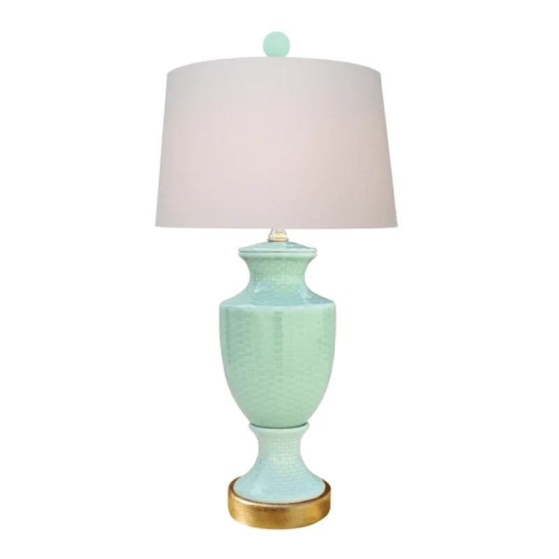 Small Table Lamps for Nightstands in Compact BedroomsSmall Table Lamps for Nightstands in Compact BedroomsCeladon Porcelain Vase Lamp With Gold Leaf Base