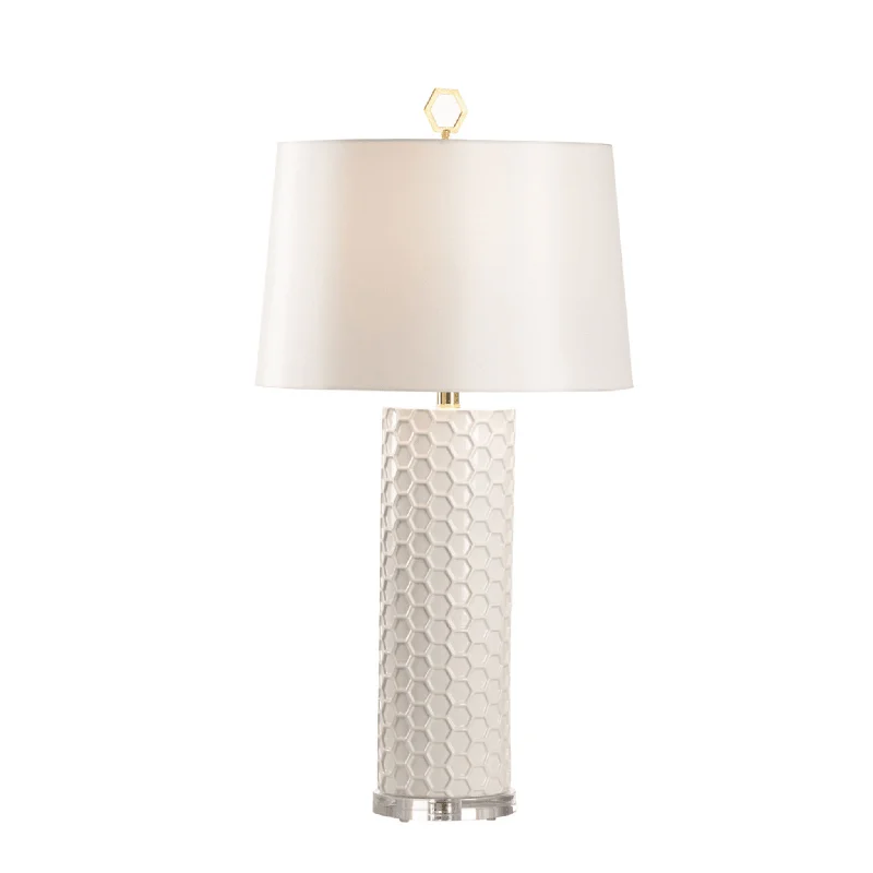 Modern Table Lamps with Minimalist Designs for a Clean LookModern Table Lamps with Minimalist Designs for a Clean LookCeramic Honeycomb Lamp in White