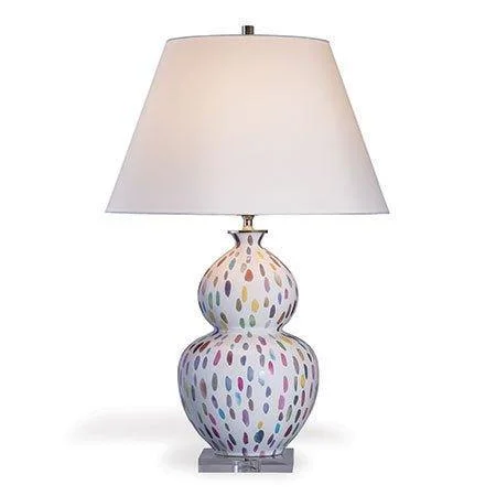 Rustic Table Lamps with Metal Bases for a Country - Style DecorRustic Table Lamps with Metal Bases for a Country - Style DecorColorful Dashes on a Double Gourd Porcelain Table Lamp