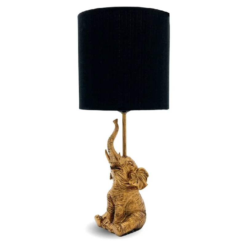 Adjustable Table Lamps for Task Lighting on DesksAdjustable Table Lamps for Task Lighting on DesksEllie Elephant Table Lamp Gold with Black Shade