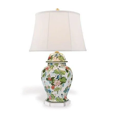 Table Lamps with Touch - Sensitive Controls for Easy OperationTable Lamps with Touch - Sensitive Controls for Easy OperationFlora & Lily Pad Hexagonal Porcelain Table Lamp