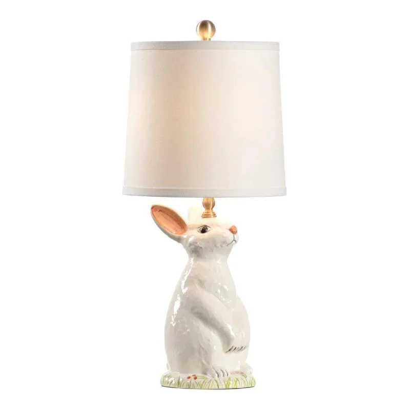 Small Table Lamps for Nightstands in Compact BedroomsSmall Table Lamps for Nightstands in Compact BedroomsHand Painted Ceramic Baby Bunny Lamp with Shade