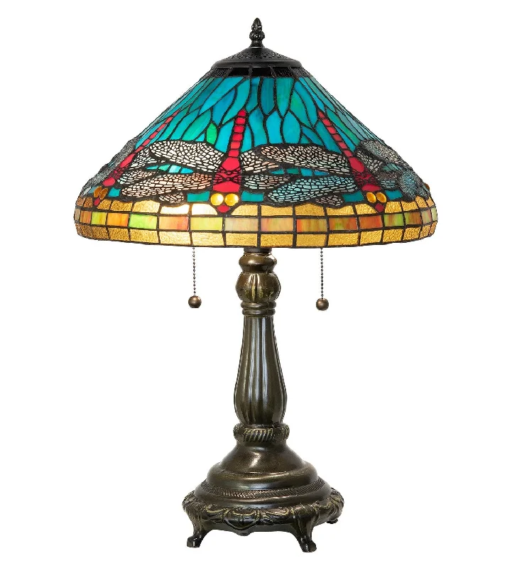 Table Lamps with Storage Compartments for Added FunctionalityTable Lamps with Storage Compartments for Added FunctionalityTiffany Dragonfly Two Light Table Lamp