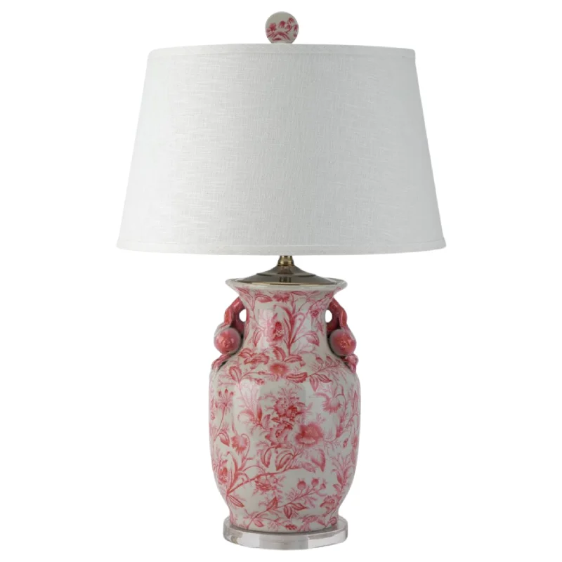 Table Lamps with Adjustable Arms for Directed LightingTable Lamps with Adjustable Arms for Directed LightingPink Primrose Porcelain Vase Lamp