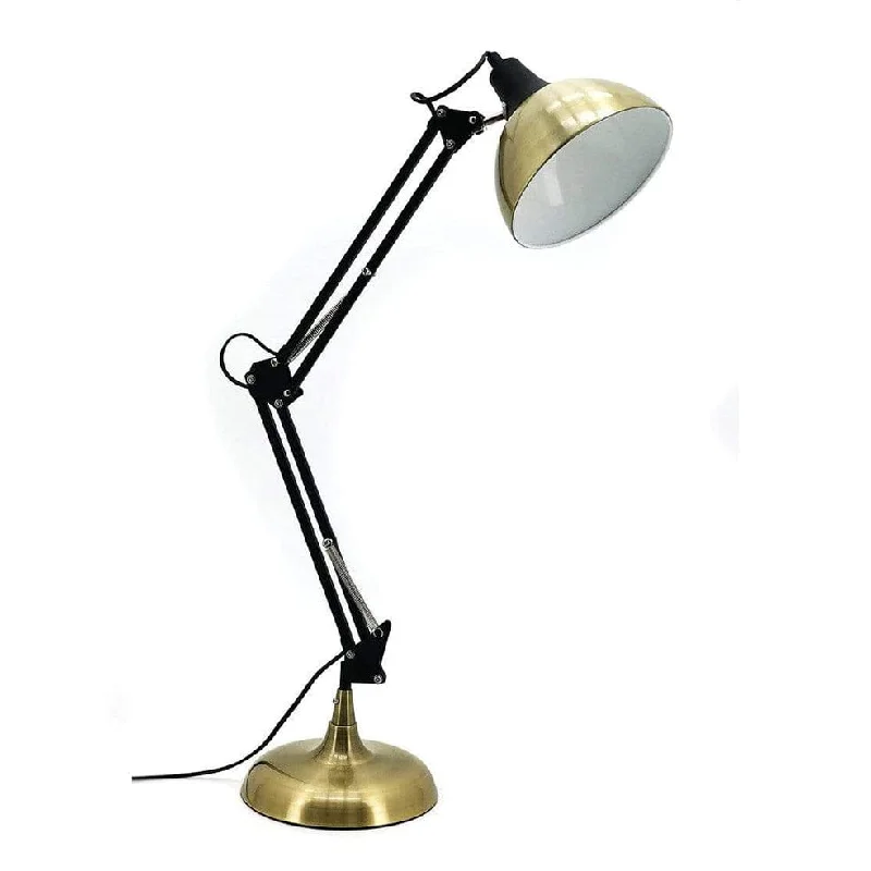 Table Lamps with Adjustable Arms for Directed LightingTable Lamps with Adjustable Arms for Directed LightingPix Black and Gold Retro Table Lamp