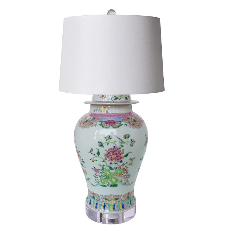 Table Lamps with Touch - Sensitive Controls for Easy OperationTable Lamps with Touch - Sensitive Controls for Easy OperationPorcelain Chinoiserie Floral Multi-Colored Table Lamp