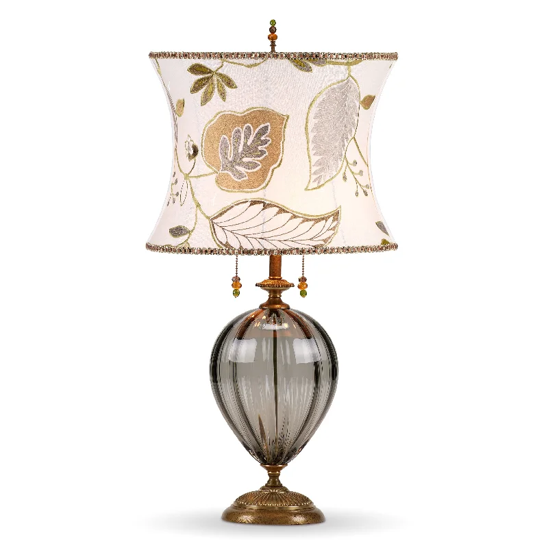 Elegant Table Lamps with Silk Shades for a Traditional BedroomElegant Table Lamps with Silk Shades for a Traditional BedroomSadie (smoke)