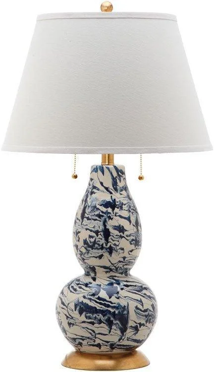 Adjustable Table Lamps for Task Lighting on DesksAdjustable Table Lamps for Task Lighting on DesksSet of 2 Marble Swirled Glass Table Lamps in Navy and White