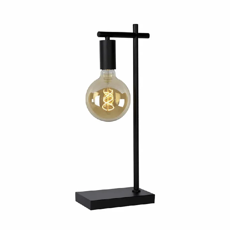 Elegant Table Lamps with Silk Shades for a Traditional BedroomElegant Table Lamps with Silk Shades for a Traditional BedroomSlick Table Lamp Metal Black