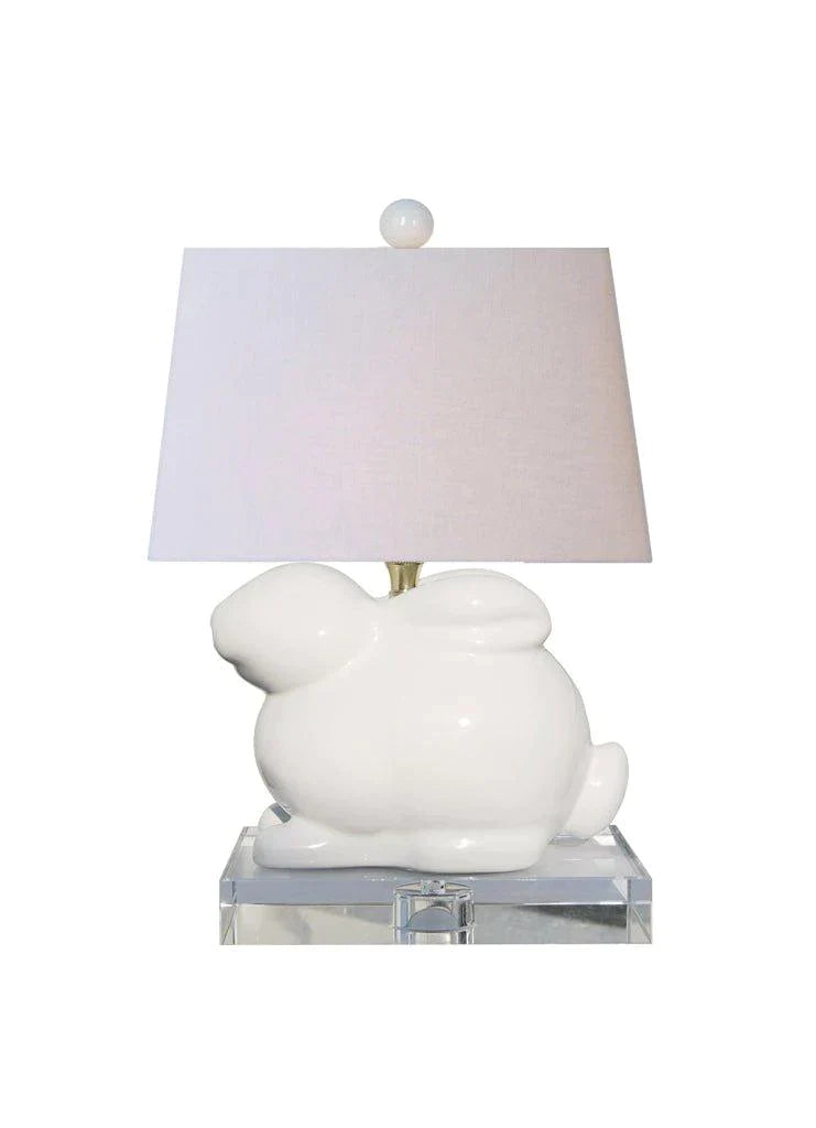 Rustic Table Lamps with Metal Bases for a Country - Style DecorRustic Table Lamps with Metal Bases for a Country - Style DecorWhite Bunny Porcelain Table Lamp with Shade