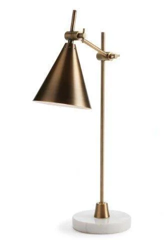 Adjustable Table Lamps for Task Lighting on DesksAdjustable Table Lamps for Task Lighting on DesksWhite Marble and Brass Adjustable Desk Lamp