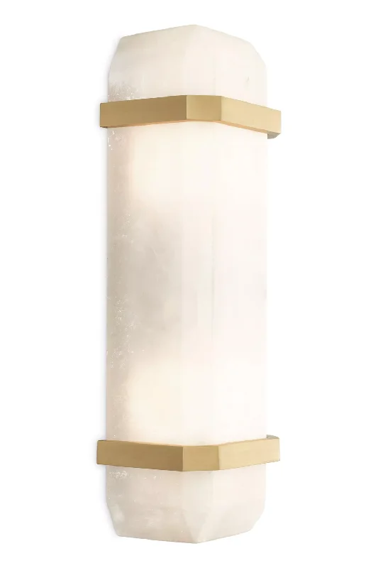 Wall Lamps with a Matte Gold Finish for a Touch of LuxuryWall Lamps with a Matte Gold Finish for a Touch of LuxuryAlabaster Block Wall Lamp | Eichholtz Pandora