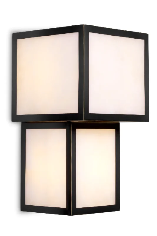 Sconce - Style Wall Lamps for a Classic and Elegant Look in HallwaysSconce - Style Wall Lamps for a Classic and Elegant Look in HallwaysBlack Framed Alabaster Wall Lamp | Eichholtz Serchio