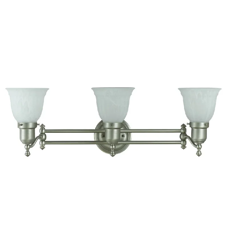 Sconce - Style Wall Lamps for a Classic and Elegant Look in HallwaysSconce - Style Wall Lamps for a Classic and Elegant Look in HallwaysCal Lighting LA-193-S/BRS Hotel 3 Light Bathroom Light