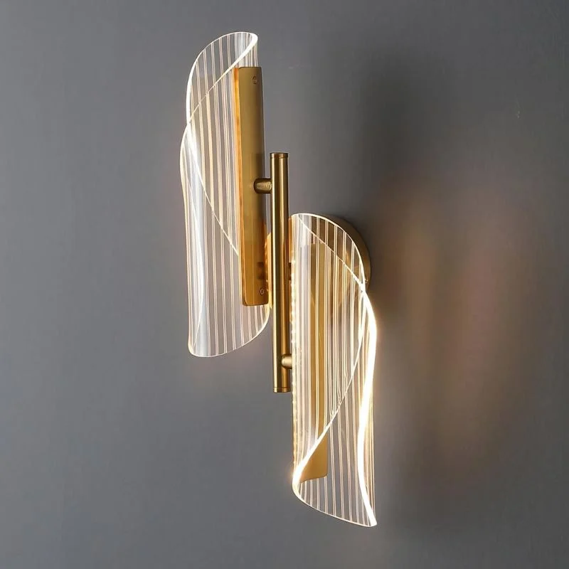 LED Wall Lamps with a Frosted Glass Finish for Soft Light DiffusionLED Wall Lamps with a Frosted Glass Finish for Soft Light DiffusionCurl Wall Lamp