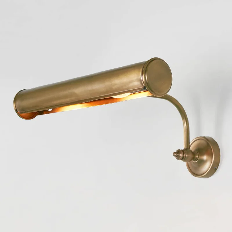 Motion - Sensing Wall Lamps for Hands - Free Illumination in StairwaysMotion - Sensing Wall Lamps for Hands - Free Illumination in StairwaysBarclay Picture Light Antique Brass