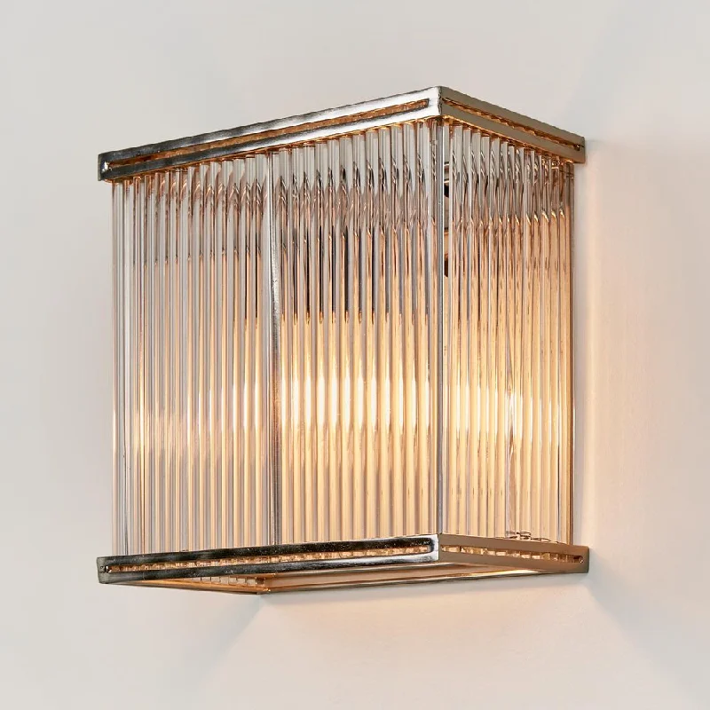 Wall Lamps with Built - in Mirrors for a Dual - Function DesignWall Lamps with Built - in Mirrors for a Dual - Function DesignVerre Rectangular Glass Wall Lamp